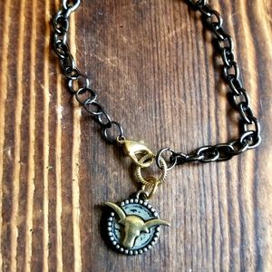 Taurus Inspired Gunmetal Black Bracelet